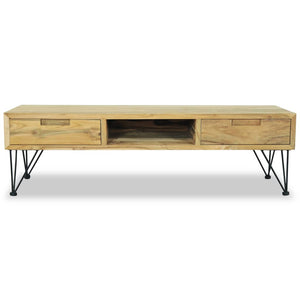 vidaXL TV Cabinet 120 x 35 x 35 cm Solid Teak