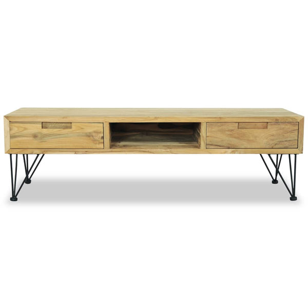 vidaXL TV Cabinet 120 x 35 x 35 cm Solid Teak