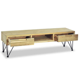 vidaXL TV Cabinet 120 x 35 x 35 cm Solid Teak