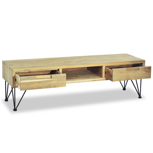 vidaXL TV Cabinet 120 x 35 x 35 cm Solid Teak