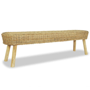 vidaXL Hallway Bench 160 x 35 x 45 cm Rattan Natural
