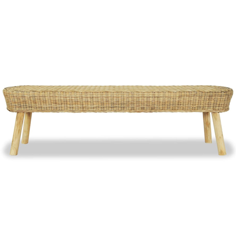 vidaXL Hallway Bench 160 x 35 x 45 cm Rattan Natural