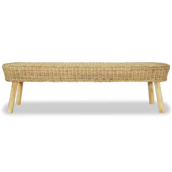 vidaXL Hallway Bench 160 x 35 x 45 cm Rattan Natural