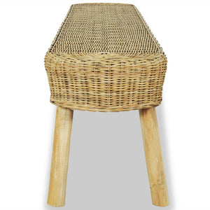 vidaXL Hallway Bench 160 x 35 x 45 cm Rattan Natural