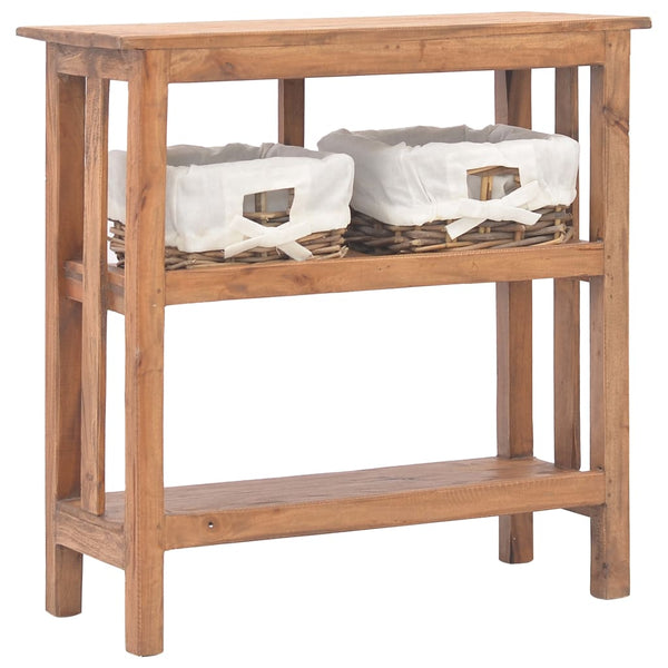 vidaXL Console Table Solid Mahogany Wood 69x28x70 cm