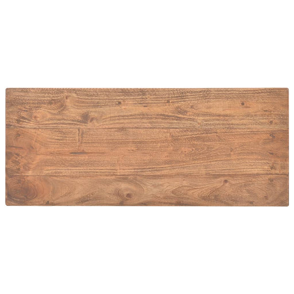 vidaXL Console Table Solid Mahogany Wood 69x28x70 cm