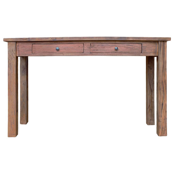 vidaXL Console Table Solid Mahogany Wood 123x42x75 cm