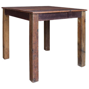vidaXL Dining Table Reclaimed Wood 82x80x76 cm