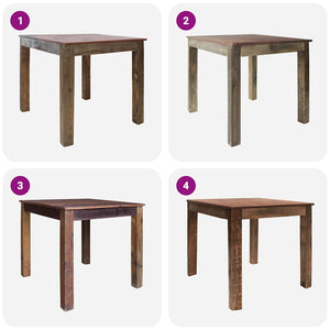 vidaXL Dining Table Reclaimed Wood 82x80x76 cm