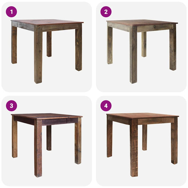 vidaXL Dining Table Reclaimed Wood 82x80x76 cm