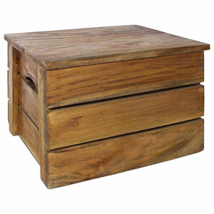 vidaXL Storage Box Set 2 pcs Solid Mahogany Wood