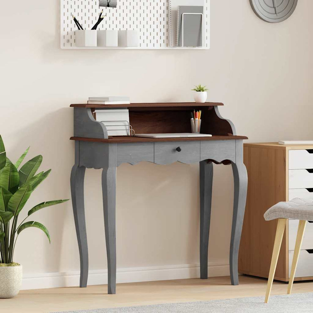 vidaXL Desk Solid Mahogany Wood 80x40x92 cm