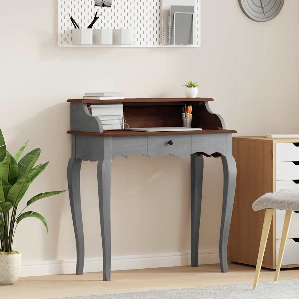vidaXL Desk Solid Mahogany Wood 80x40x92 cm