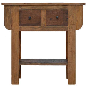 vidaXL Console Table Mixed Reclaimed Wood 80x35x80 cm