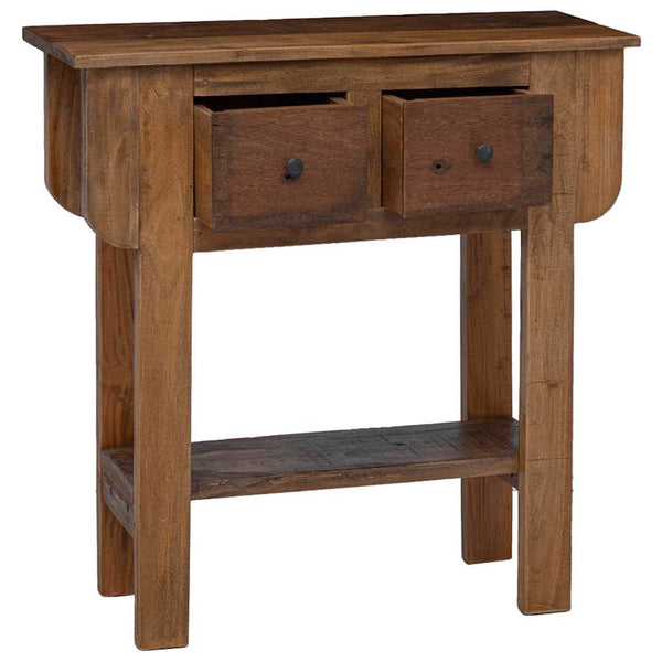 vidaXL Console Table Mixed Reclaimed Wood 80x35x80 cm