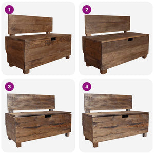 vidaXL Bench Solid Mahogany Wood 86x40x60 cm