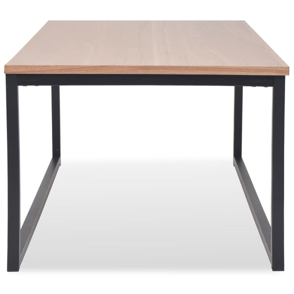 vidaXL 3-Piece Coffee Table Set Ash Wood