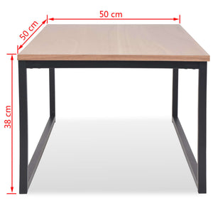 vidaXL 3-Piece Coffee Table Set Ash Wood