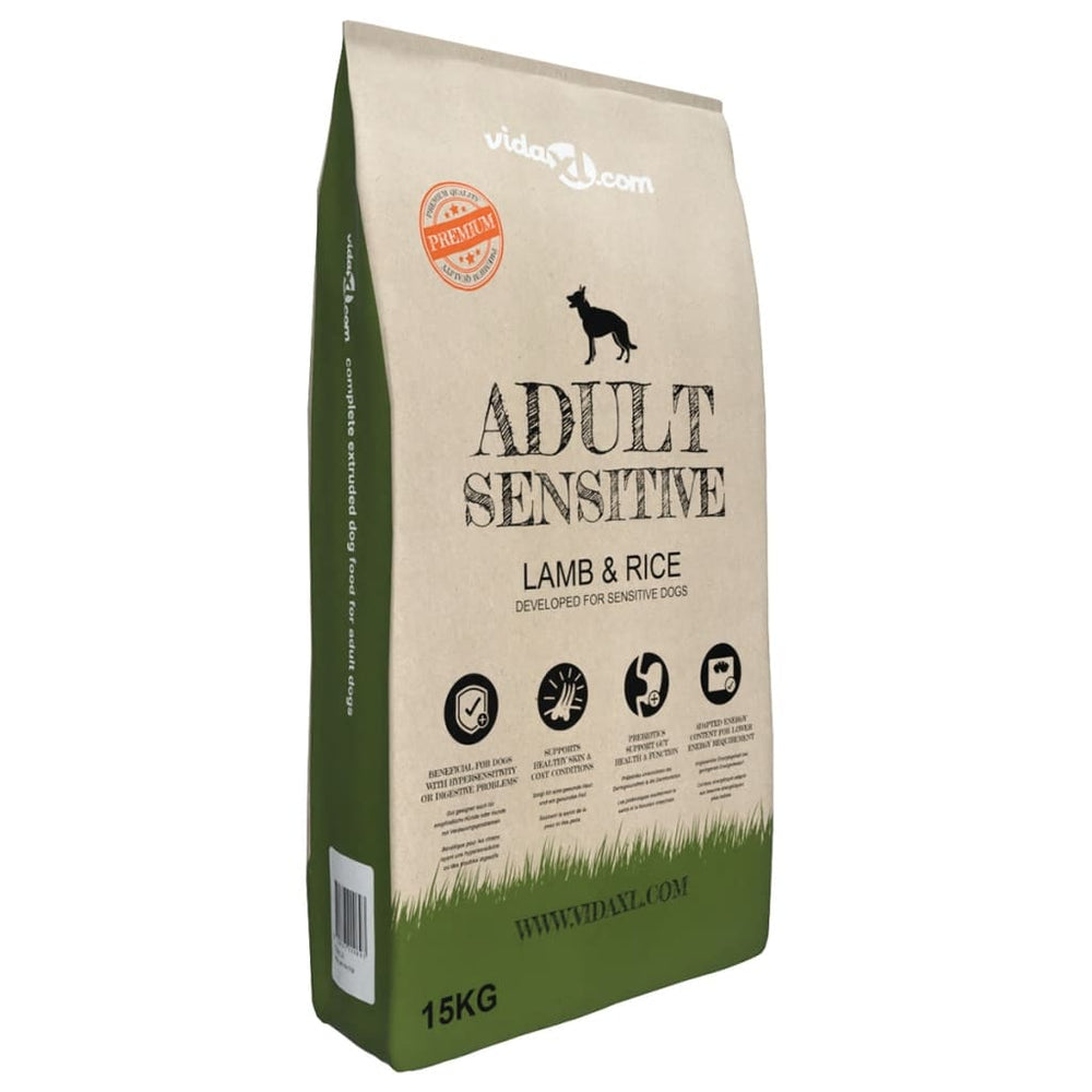 vidaXL Dry Dog Food Adult Sensitive Lamb & Rice 15 kg