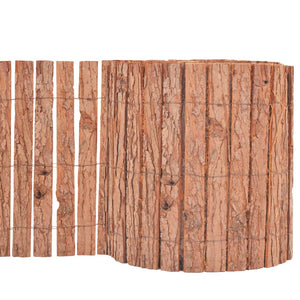 vidaXL Garden Fence Bark 1000×30 cm