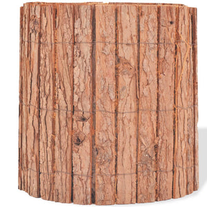 vidaXL Garden Fence Bark 1000×30 cm