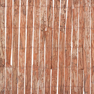 vidaXL Garden Fence Bark 1000x50 cm