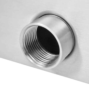 vidaXL Pool Waterfall Stainless Steel 64x30x52 cm Silver