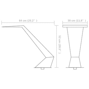 vidaXL Pool Waterfall Stainless Steel 64x30x52 cm Silver