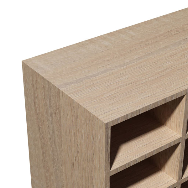 vidaXL Shoe Cabinet Engineered Wood 92x30x67.5 cm Oak Look