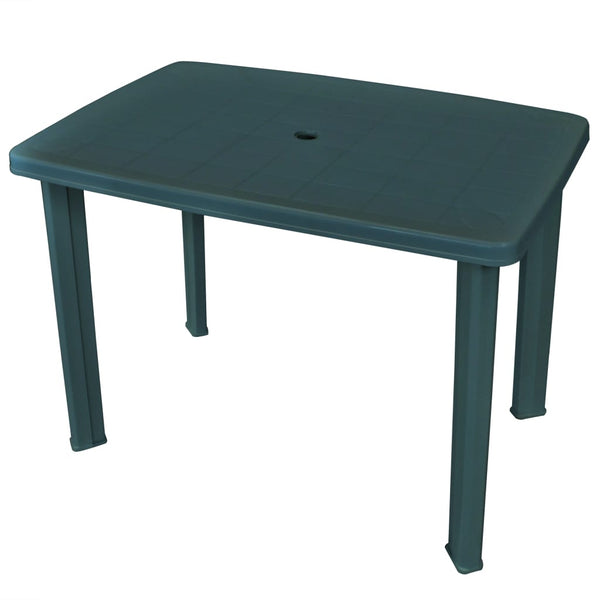 vidaXL Garden Table Green 101 x 68 x 72 cm Plastic