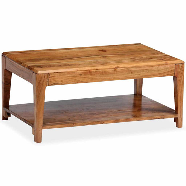 vidaXL Coffee Table Solid Wood 88x50x38 cm