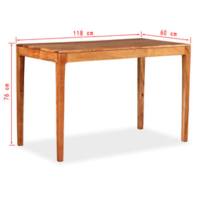 vidaXL Dining Table Recycled Solid Wood 118 x 60 x 76 cm