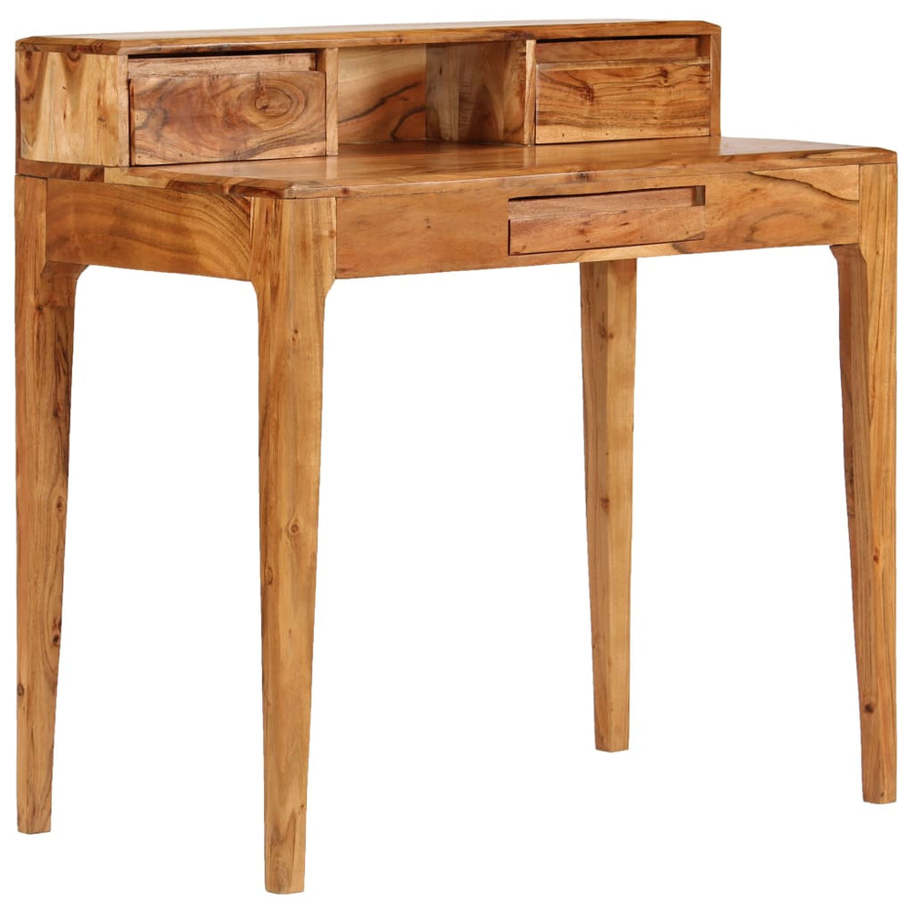 vidaXL Desk with Drawers Solid Wood 88 x 50 x 90 cm