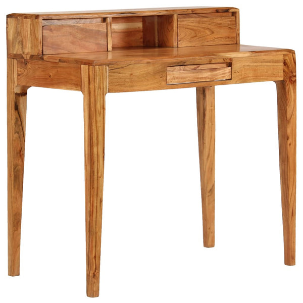 vidaXL Desk with Drawers Solid Wood 88 x 50 x 90 cm