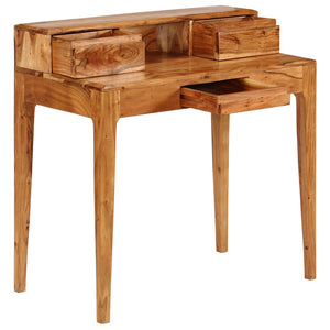 vidaXL Desk with Drawers Solid Wood 88 x 50 x 90 cm