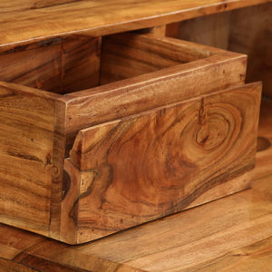 vidaXL Desk with Drawers Solid Wood 88 x 50 x 90 cm