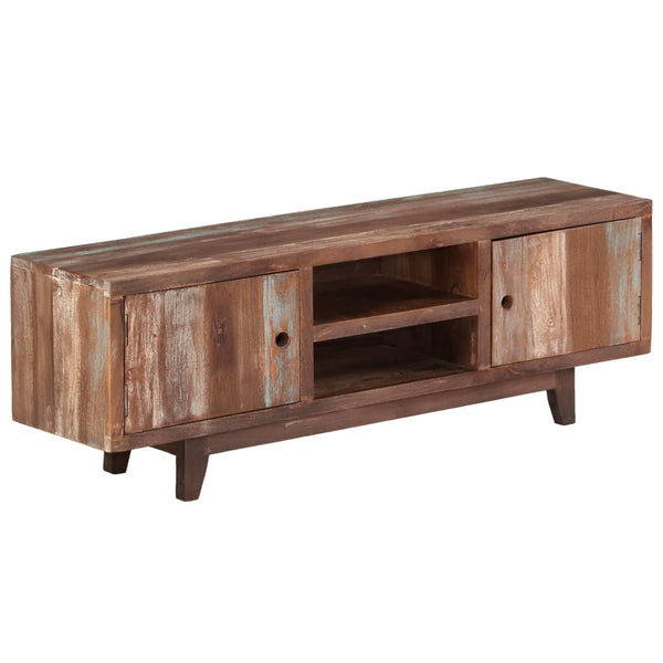 vidaXL TV Cabinet Solid Acacia Wood Vintage 118x30x40 cm