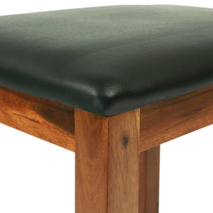vidaXL Dressing Table with Stool and Mirror Solid Acacia Wood
