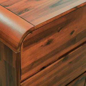 vidaXL Solid Acacia Wood Chest of Drawers 90 x 37 x 75 cm
