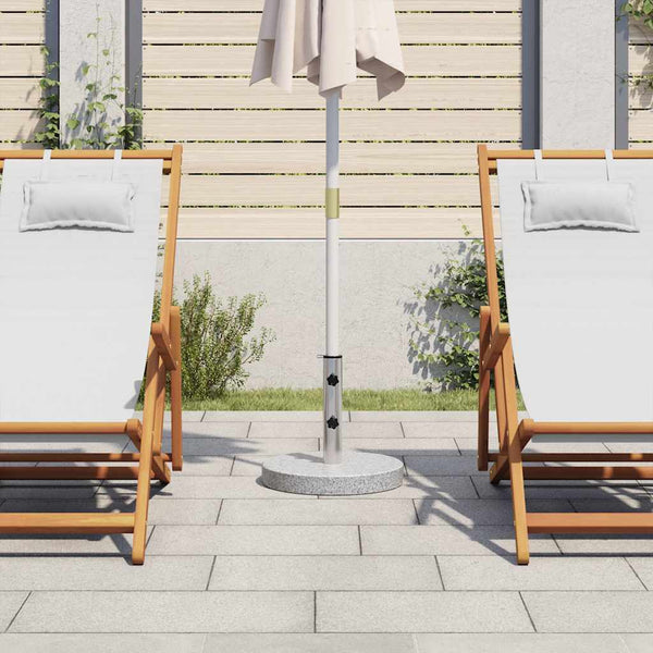 vidaXL Granite Round Parasol Base 20 kg