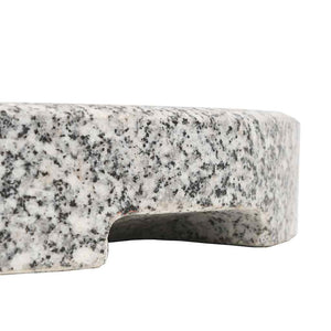 vidaXL Granite Round Parasol Base 20 kg