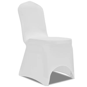 vidaXL Stretch Chair Covers 100 pcs. White
