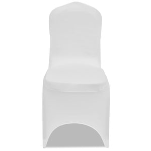 vidaXL Stretch Chair Covers 100 pcs. White