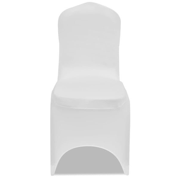 vidaXL Stretch Chair Covers 100 pcs. White