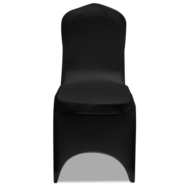vidaXL Stretch Chair Covers 100 pcs Black