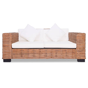 vidaXL Sofa Set 15-Piece Natural Rattan