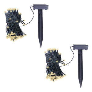 vidaXL Solar String Lights 2 pcs. LED Warm White