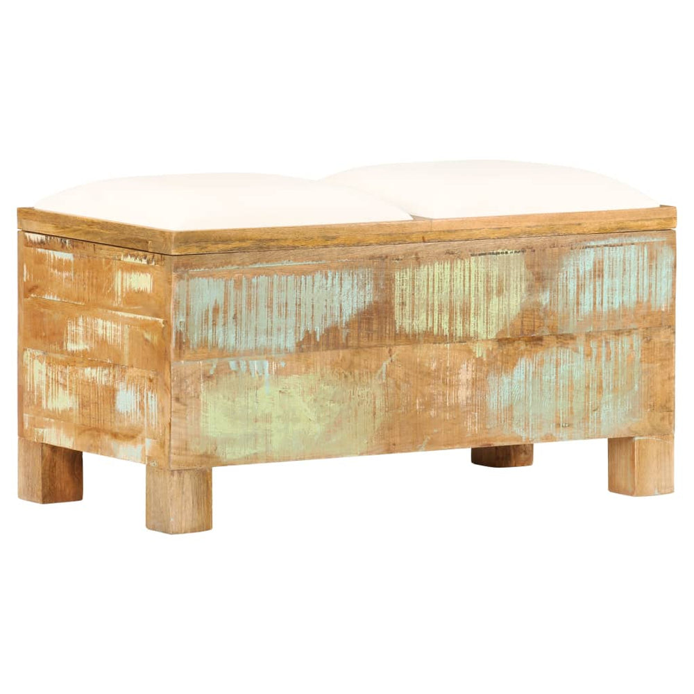 vidaXL Storage Bench Reclaimed Solid Wood 80x40x40 cm