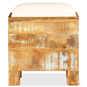 vidaXL Storage Bench Reclaimed Solid Wood 40x40x45 cm