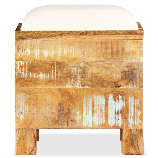 vidaXL Storage Bench Reclaimed Solid Wood 40x40x45 cm
